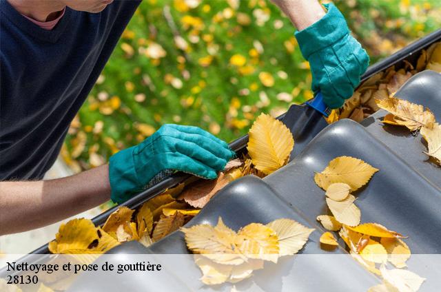 Nettoyage et pose de gouttière  28130